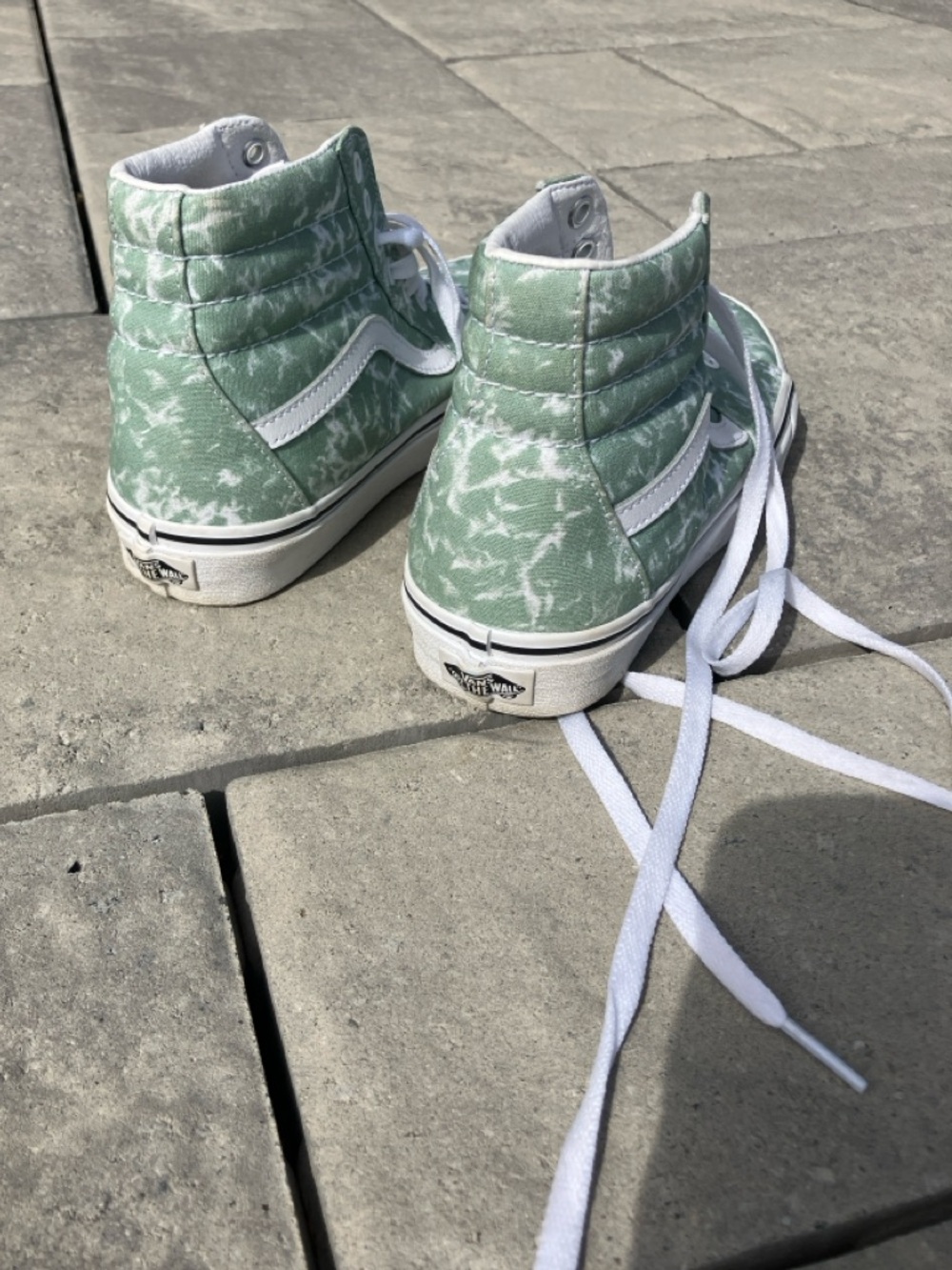 Vans SK8-HI High-Top Sneakers in Mint Green Tie-Dye women’s 8, men’s 6.5 - Picture 3 of 4